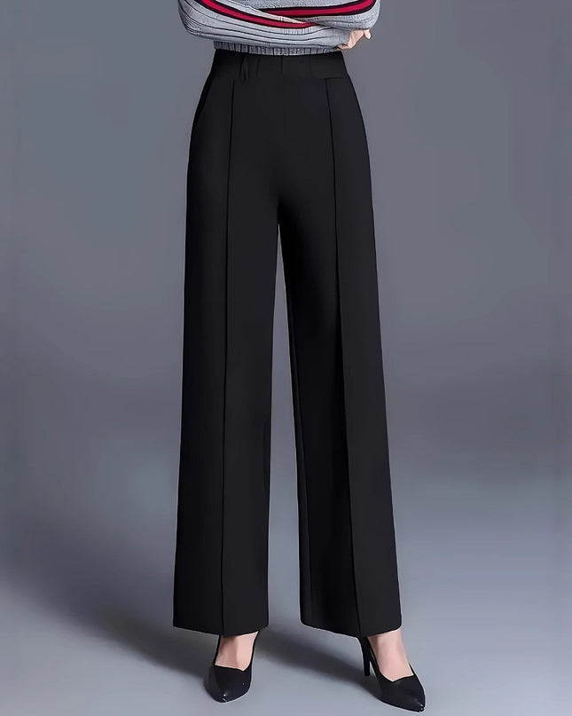 Women's Autumn And Winter Solid Color Wide Leg High Waist Loose And Slimming Casual Pants