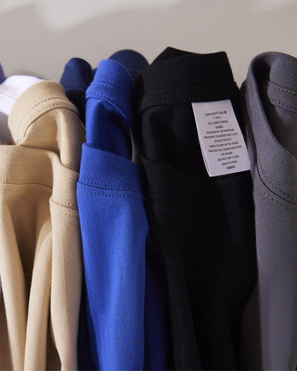 Pure Cotton Short Sleeve Solid Color Fashion Brand Loose Half Sleeve Blank T-shirt