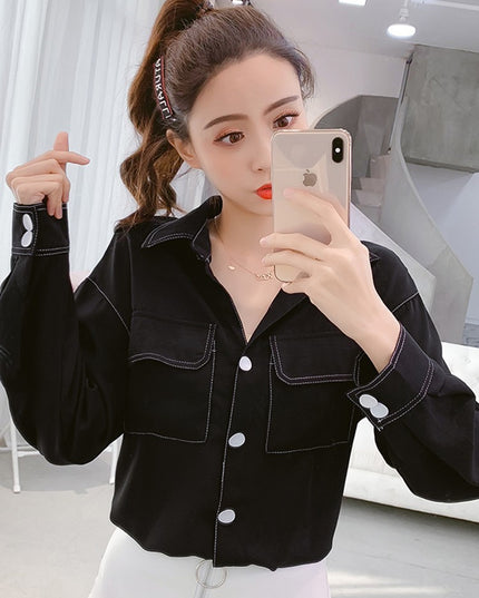 Small Short Polo Collar Shirt