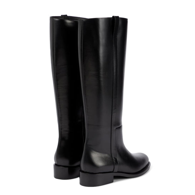 Women's Large Size Simple Low Heel High Boots