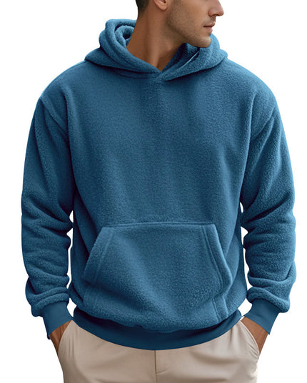 New Men's Double-sided Velvet Loose Sweater Men