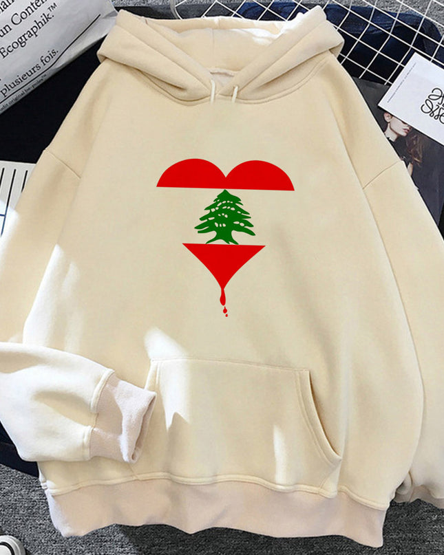 Lebanon Hoodie Clothes For Teens Soft Fabric