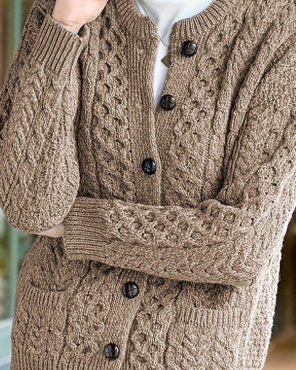 Women's Casual Knit Cardigan Sweater Cozy Long Sleeve