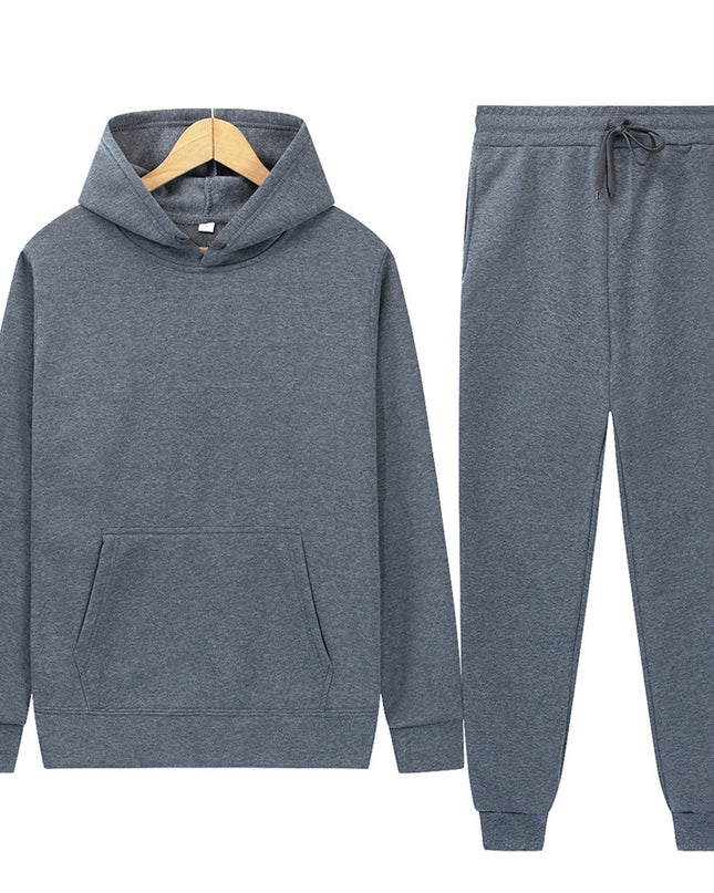 Men's Sport Suit Solid Color Light Board Fleece Warm