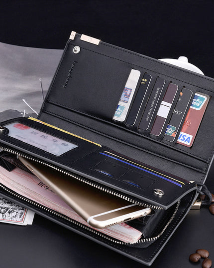 Men's Long Zipper Wallet Clutch Wholesale Clutch