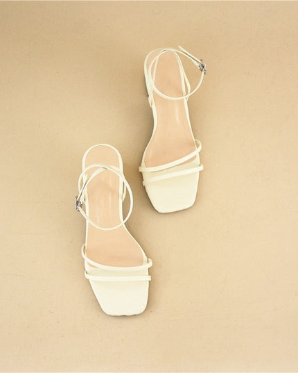 Women's Stiletto Chunky Heel Sandals