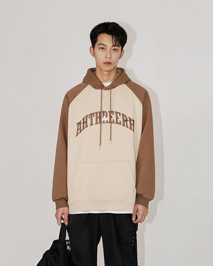 Men's Sweatshirt Vintage Letter Print Sports Hoodie