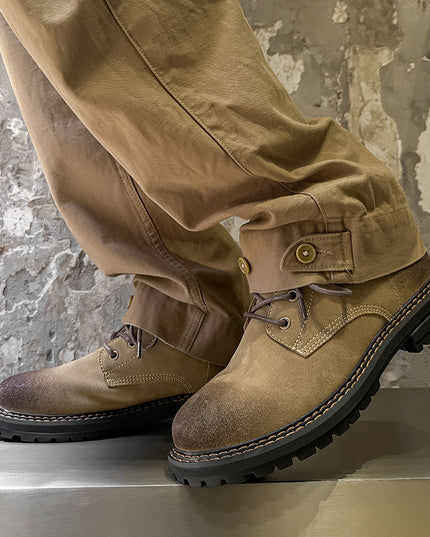 Outdoor Wear-resistant Short Boots Matte Leather Boots