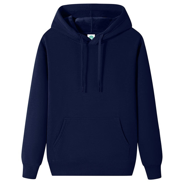 Fleece-lined Thick Student Hoodie Warm Top Casual