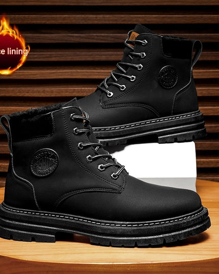 Men's High-top Warm Martin Boots Thickened