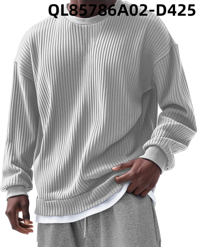 Men's Loose Trendy Long Sleeve Round Neck Top