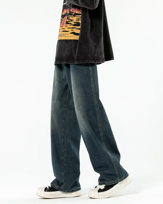 Vintage Blue Washed Men's Loose