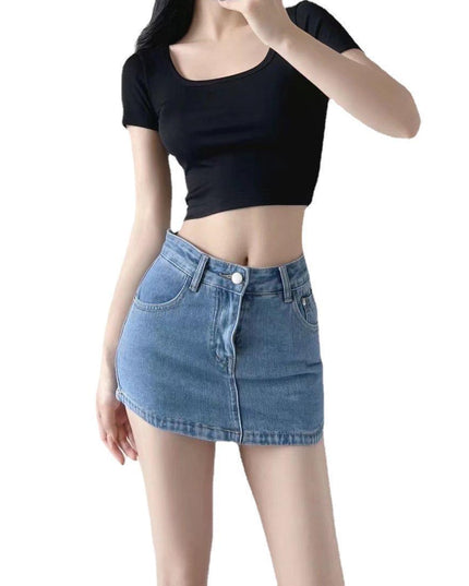 High Waist A- Line Skirt Women