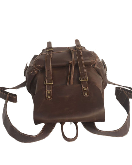 Men's Real-leather Bag Top Layer Leather Backpackage