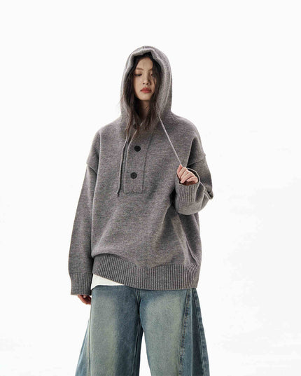 Hooded Sweater Women's Loose Sweater Coat
