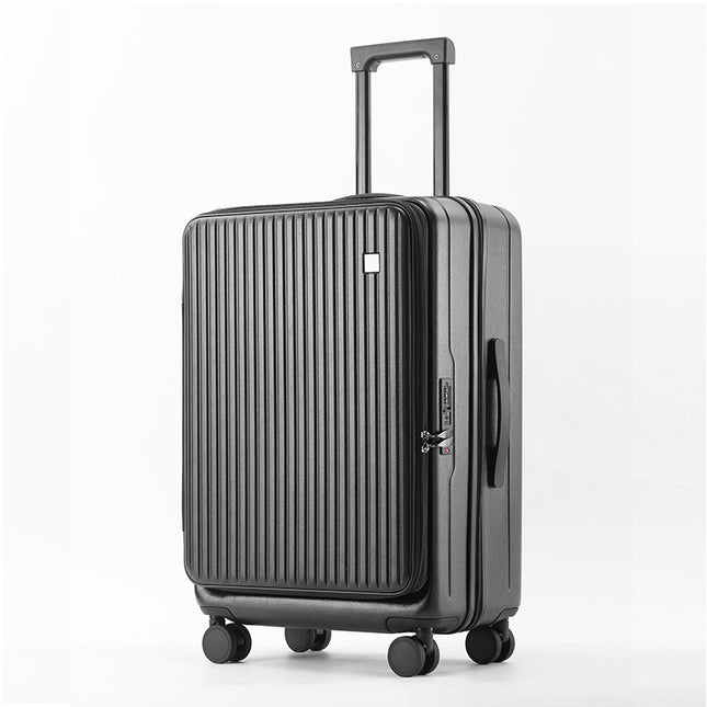 Front Open Luggage 20-inch Boarding Drop-resistant Trolley Case Extended Luggage Case