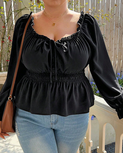 Plus Size Women's Clothes Top Waist Slimming Temperament Clavicle T-shirt