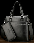 Set of vertical black