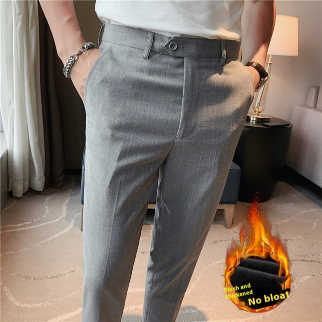 Thin Men's Slim Fit Suit Pants Fashion