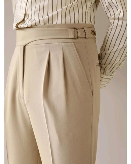 High Waist Slim Fit Business Casual Trousers