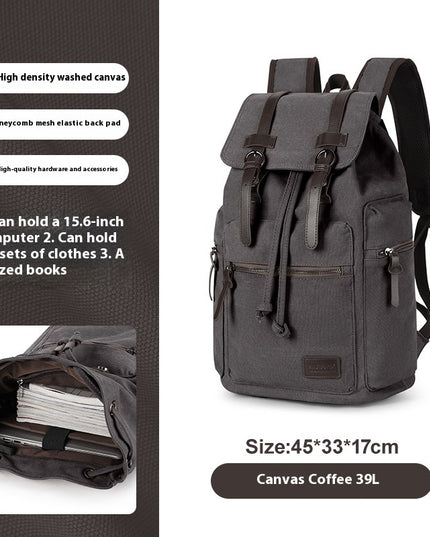 Retro Men's Canvas Backpack Small