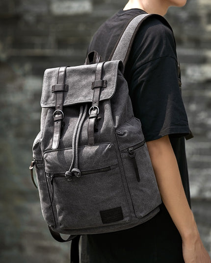 Retro Men's Canvas Backpack Small