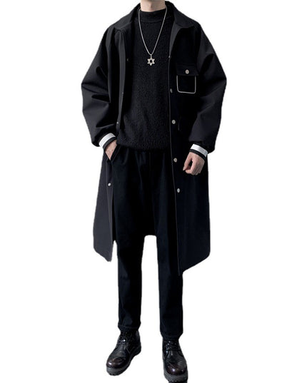 Men's Mid-length Temperament Overknee Overcoat