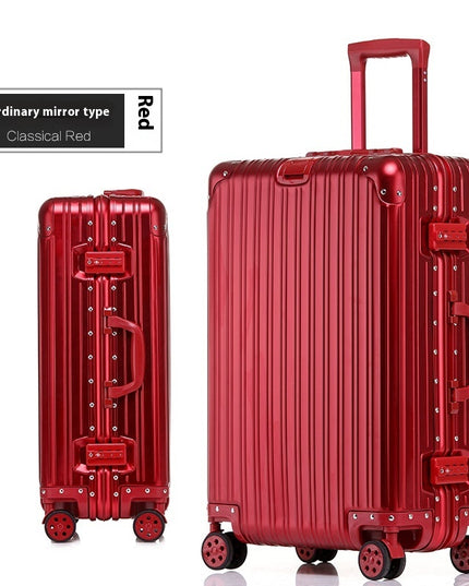 Aluminum Magnesium Luggage Password Trolley Case