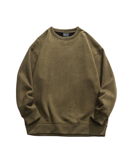 Suede No Hat Rope Hooded Sweater For Men