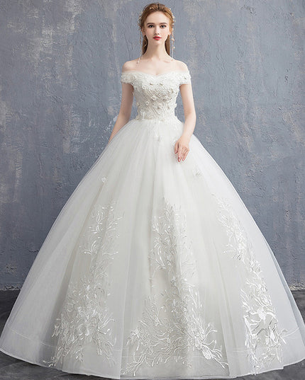 One-shoulder Bride Was Thin, High-waisted, Pregnant Women, Simple And Small, Tailed