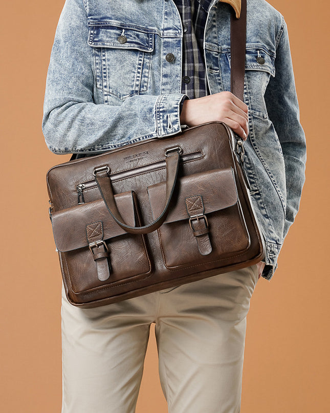 New Style Handbag Men's Horizontal One-shoulder Diagonal Computer