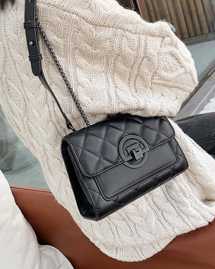 Hong Kong Style Spring Diamond Pattern Chain Bag Women's New