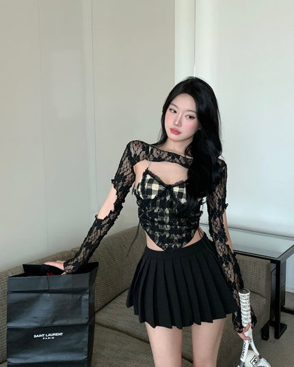Women's Summer Irregular Sweet And Spicy Lace Camisole Bottoming Shirt