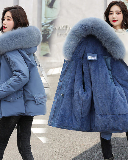 Pie Overcoming Women's Plus Size Women's Autumn And Winter Fur Jacket Women