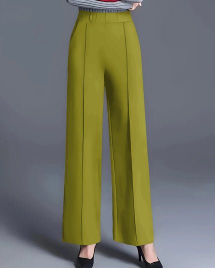 Women's Autumn And Winter Solid Color Wide Leg High Waist Loose And Slimming Casual Pants