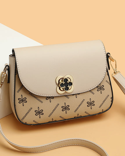 Women's Printed Contrast Color Small Bag
