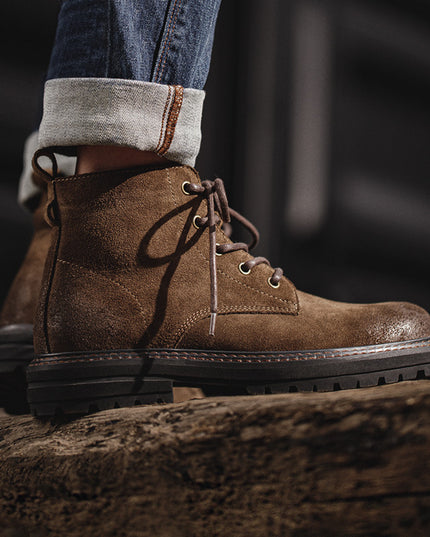 Men's Retro Workwear Mid-top British Martin Boots