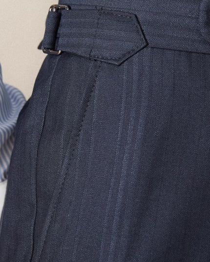 Business Casual Gentry Striped Straight High-waisted Trousers