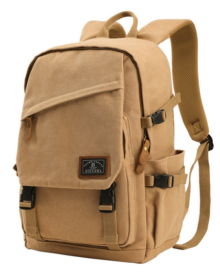 Large Capacity Backpack Canvas With Cover Travel Backpack