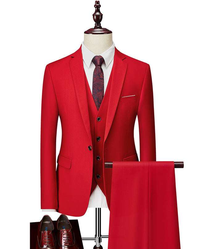 Men's Suit Three-piece Suit Business Wear Formal Wear