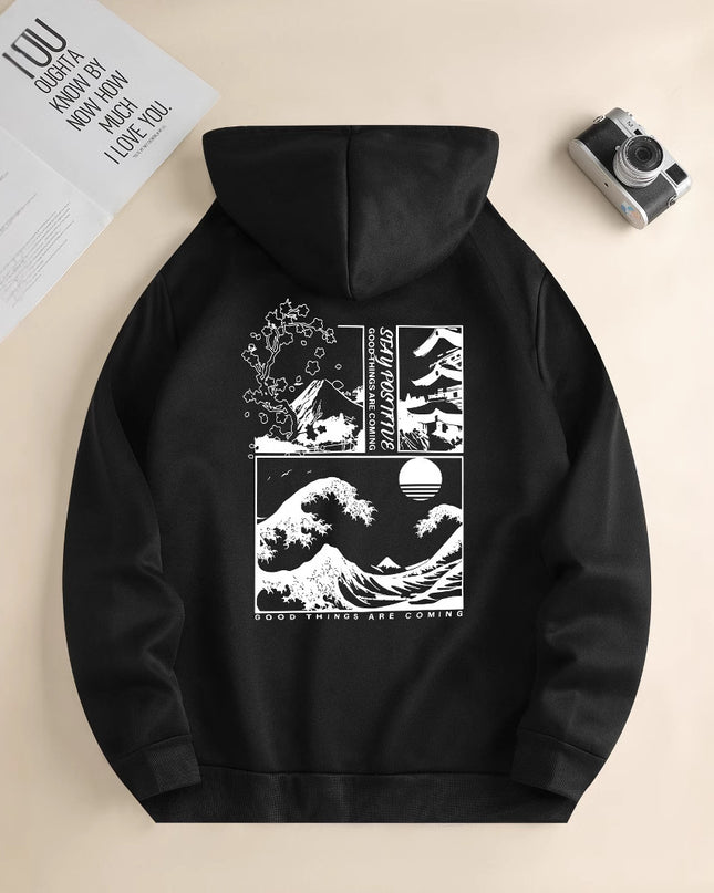 Men's Chic Casual Everyday Drawstring Hoodies