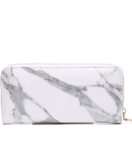 Women's Fashion Simple Marbled Zipper Wallet