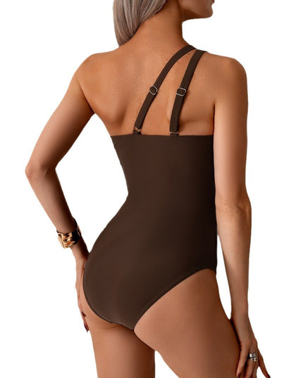 One-piece Swimsuit Women's One-shoulder Bikini Sports