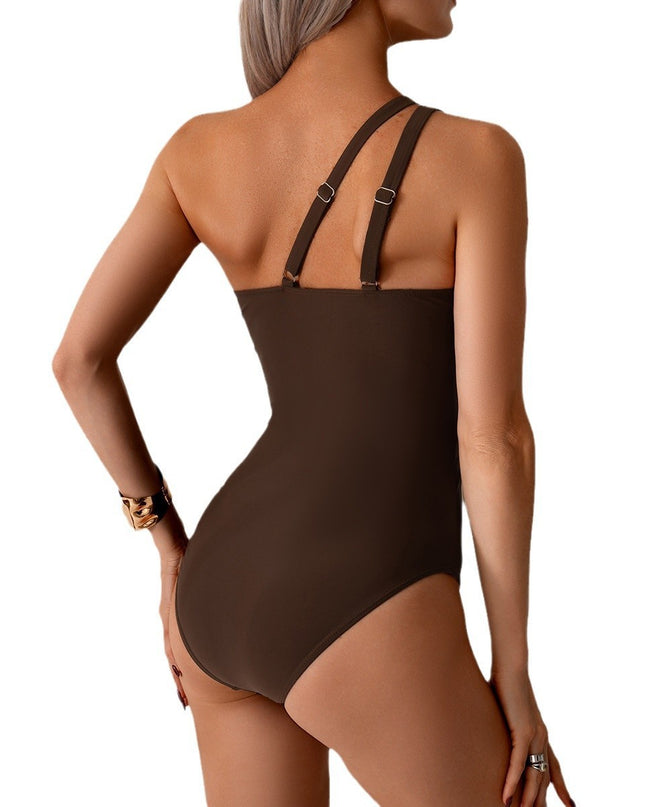 One-piece Swimsuit Women's One-shoulder Bikini Sports