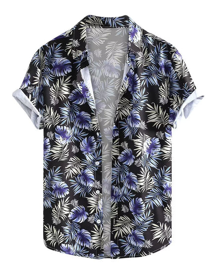 Hawaiian Men's Summer 3D Printed Short-sleeved Shirt