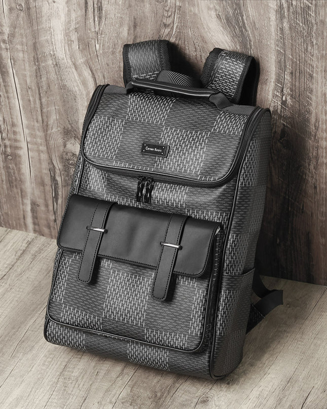 New Versatile Large Capacity Casual Backpack Fashion Korean Connector Computer File Schoolbag