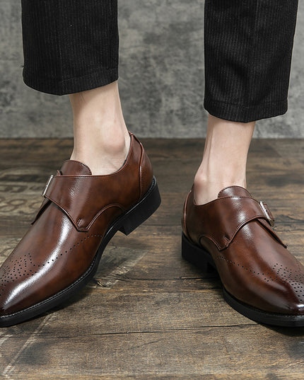 Plus Size Autumn Leisure Men's Breathable Leather Shoes