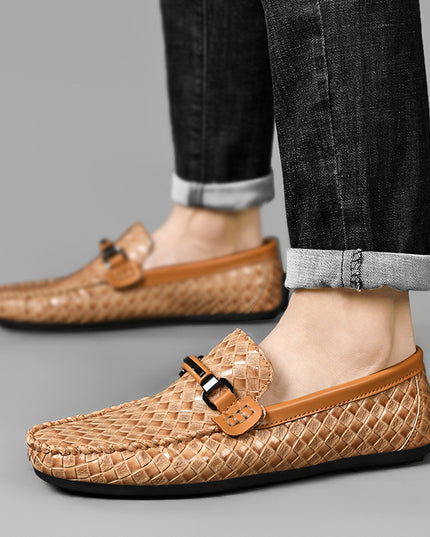 Men's Casual Leather Shoes Flat Heel