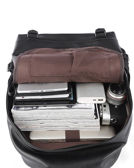 Men's backpack pvc large capacity usb waterproof backpack
