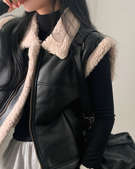 All-match Zipper Vest Jacket Coat For Women